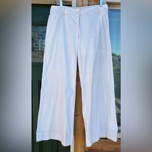 Sundance brand off-white wide leg button down pants.